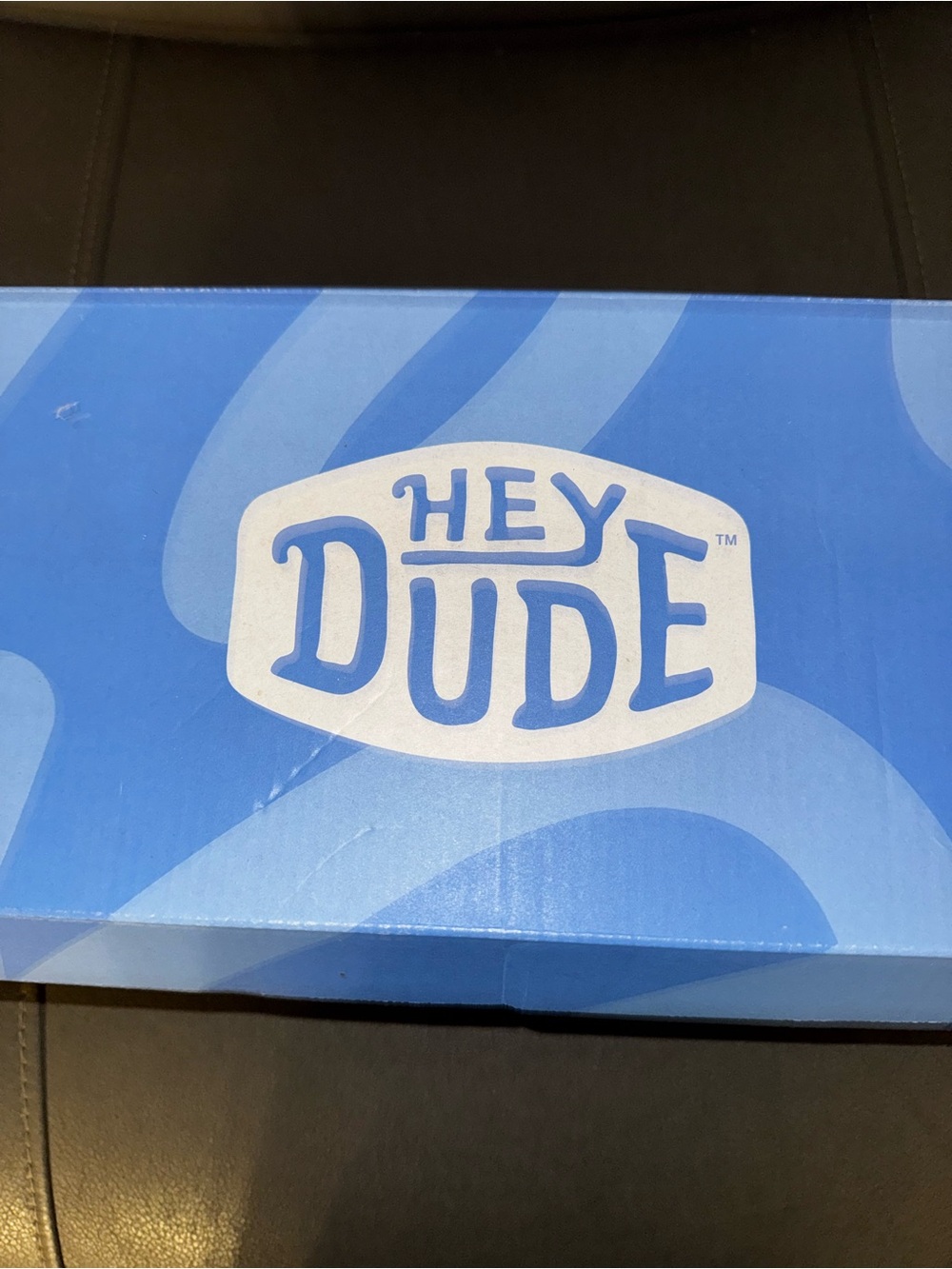 Hey Dude Blue Box Branding